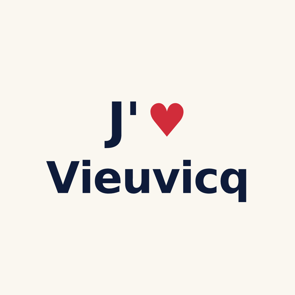Tasse personnalisée Vieuvicq — design J'aime Vieuvicq
