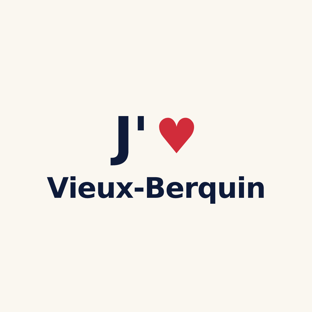Tasse personnalisée Vieux-Berquin — design J'aime Vieux-Berquin