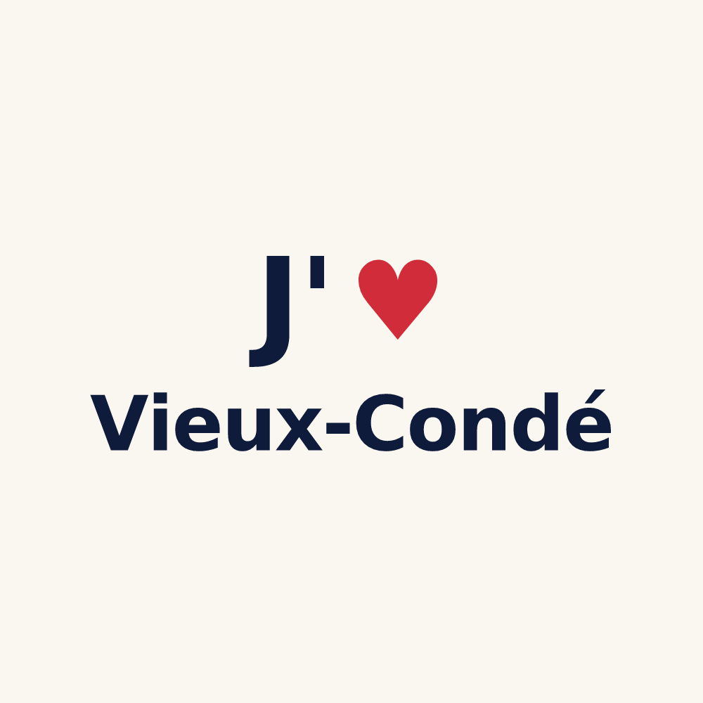 Tasse personnalisée Vieux-Condé — design J'aime Vieux-Condé