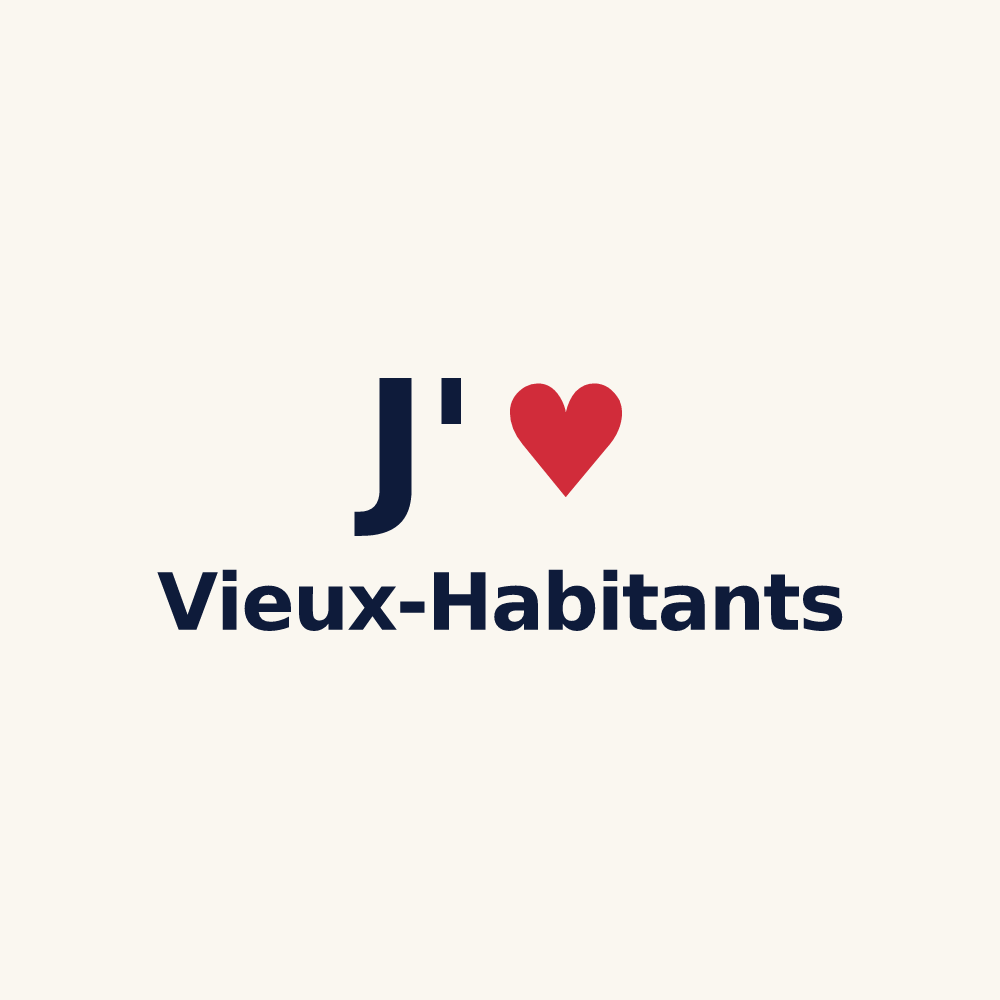 Tasse personnalisée Vieux-Habitants — design J'aime Vieux-Habitants
