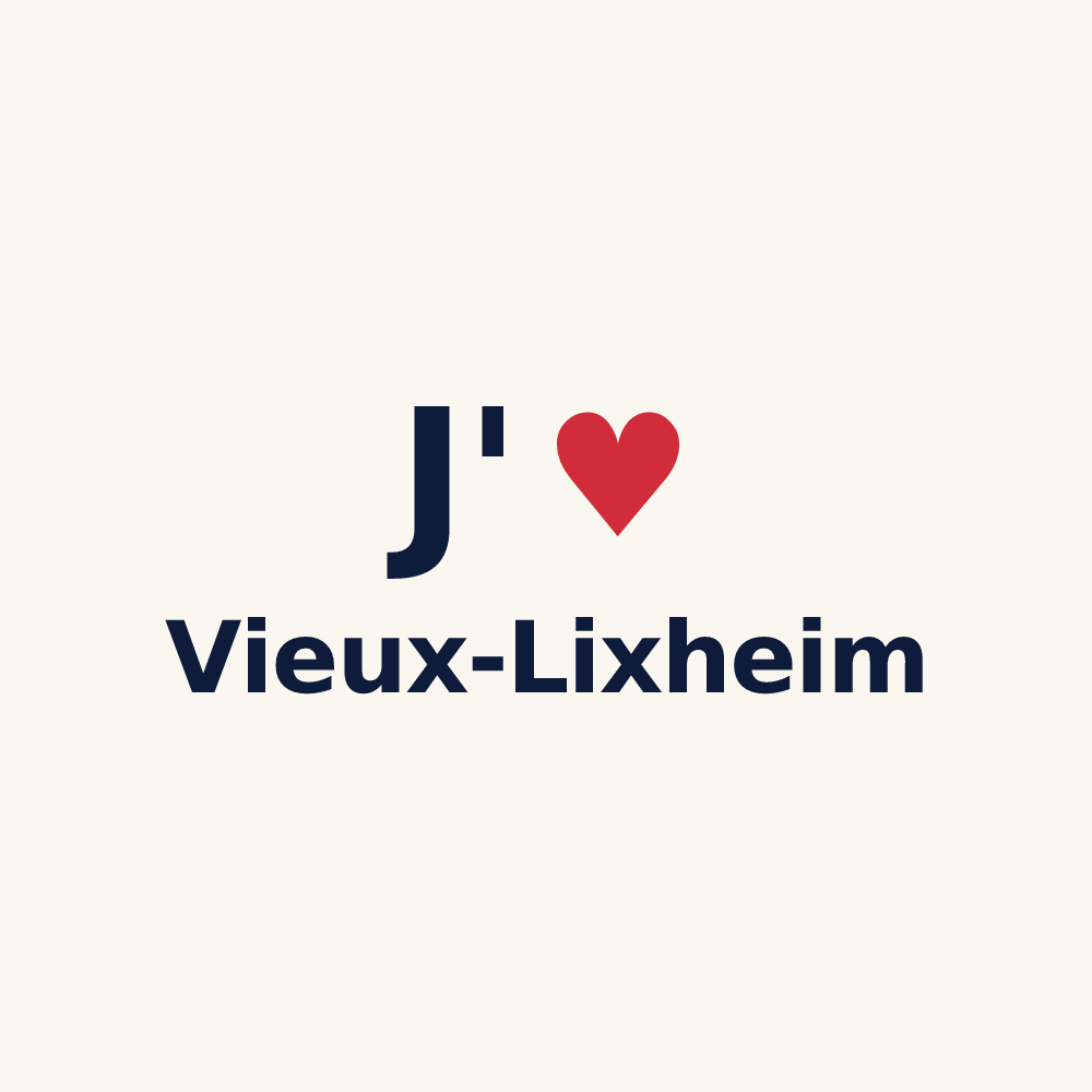Tasse personnalisée Vieux-Lixheim — design J'aime Vieux-Lixheim