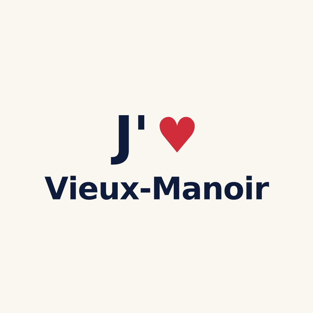 Tasse personnalisée Vieux-Manoir — design J'aime Vieux-Manoir