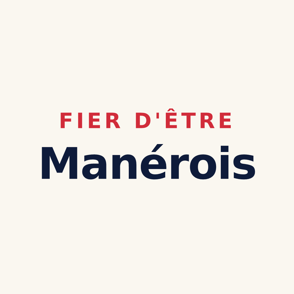 Tasse « Fier d'être Manérois » — design pour Vieux-Manoir