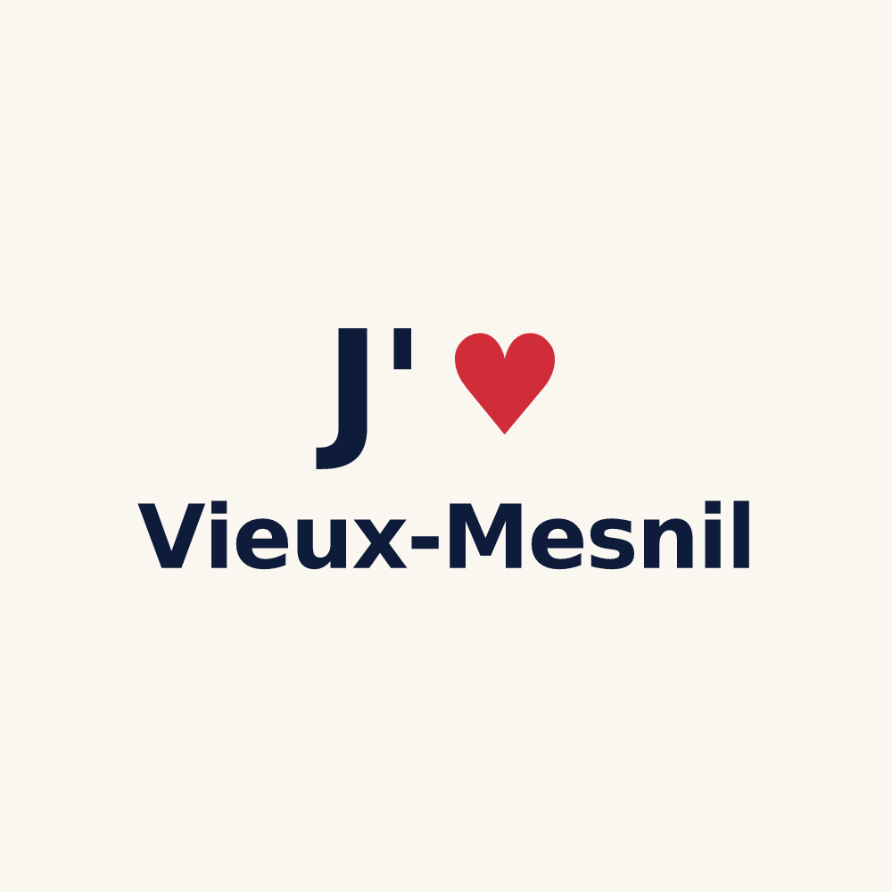 Tasse personnalisée Vieux-Mesnil — design J'aime Vieux-Mesnil