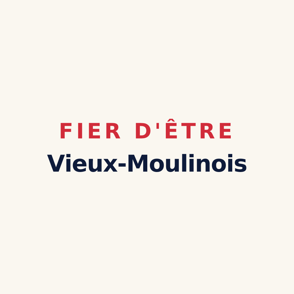 Tasse « Fier d'être Vieux-Moulinois » — design pour Vieux-Moulin