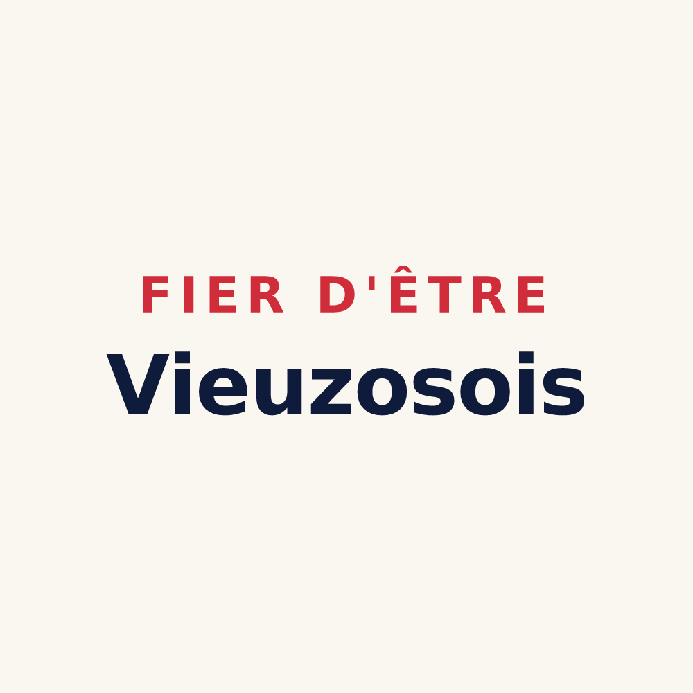 Tasse « Fier d'être Vieuzosois » — design pour Vieuzos