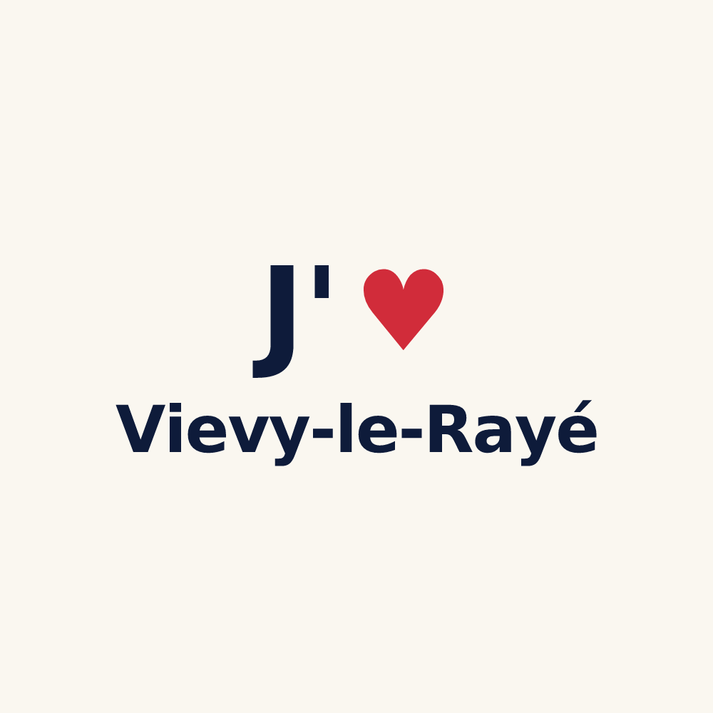 Tasse personnalisée Vievy-le-Rayé — design J'aime Vievy-le-Rayé