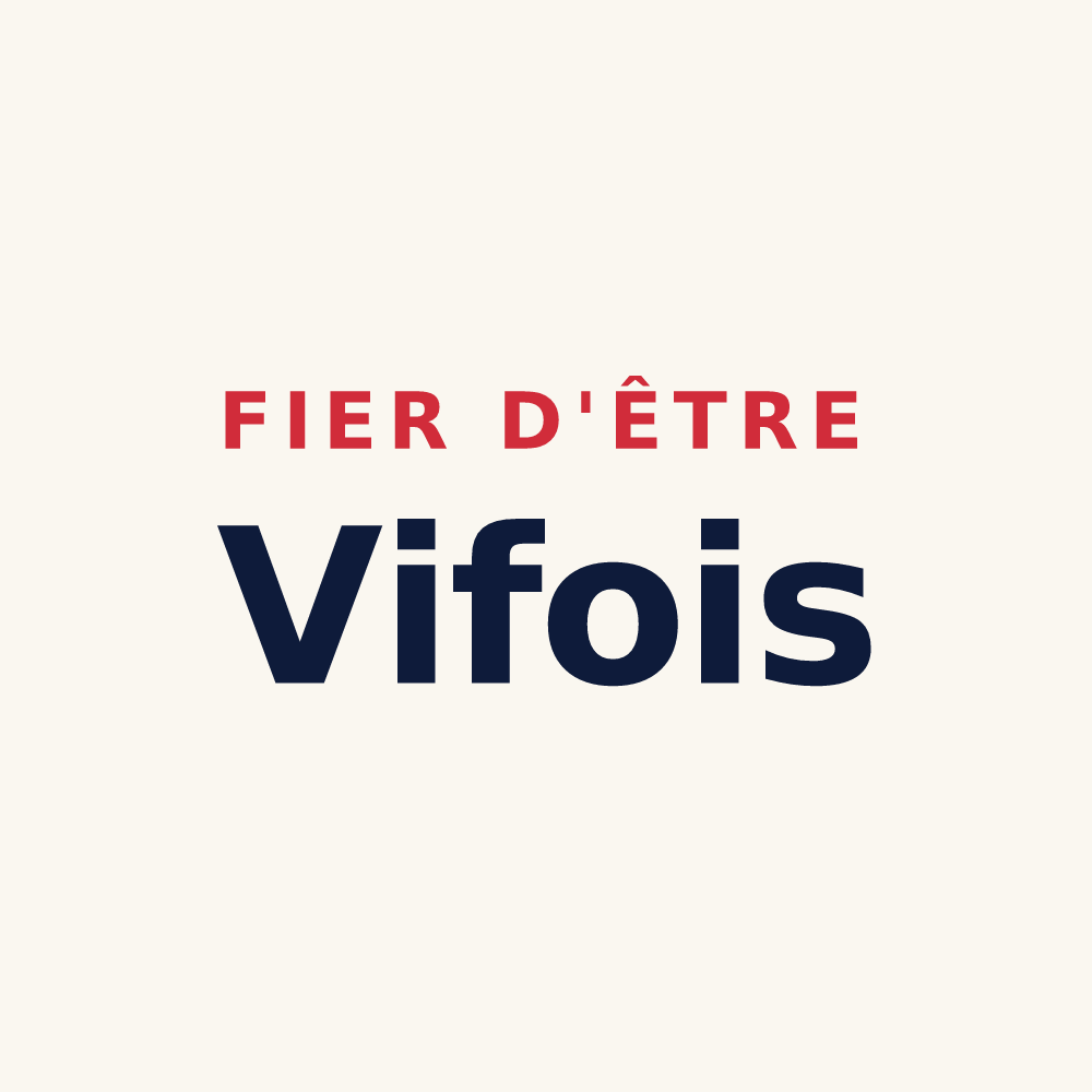 Tasse « Fier d'être Vifois » — design pour Vif