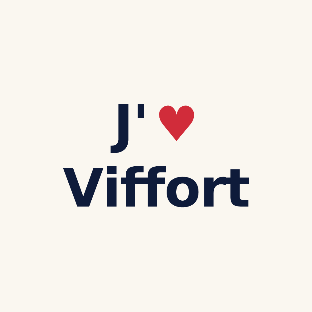 Tasse personnalisée Viffort — design J'aime Viffort