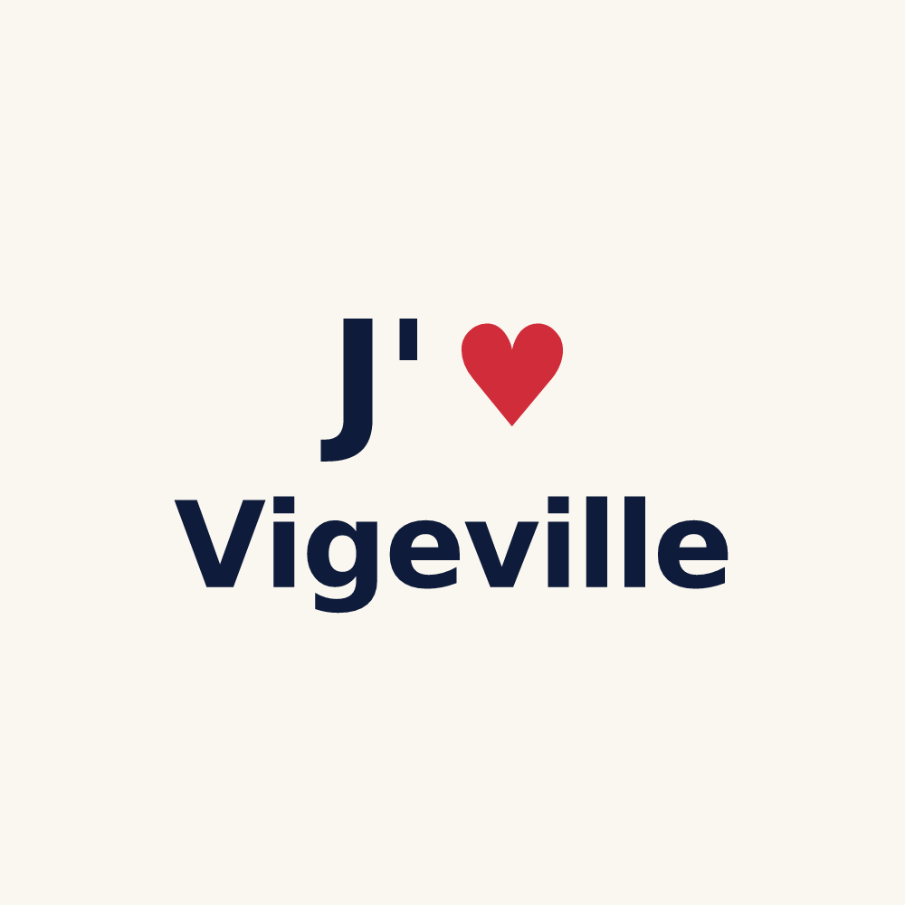 Tasse personnalisée Vigeville — design J'aime Vigeville