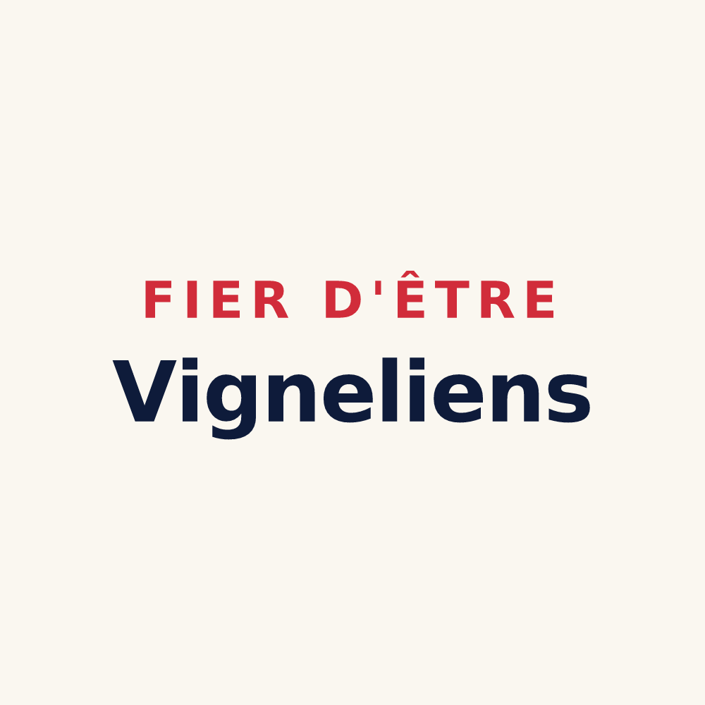 Tasse « Fier d'être Vigneliens » — design pour Vignely