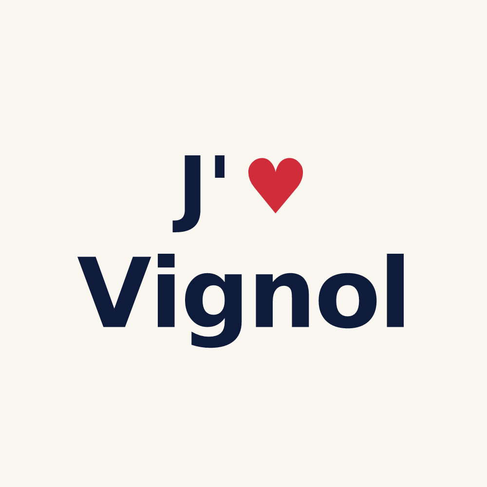 Tasse personnalisée Vignol — design J'aime Vignol