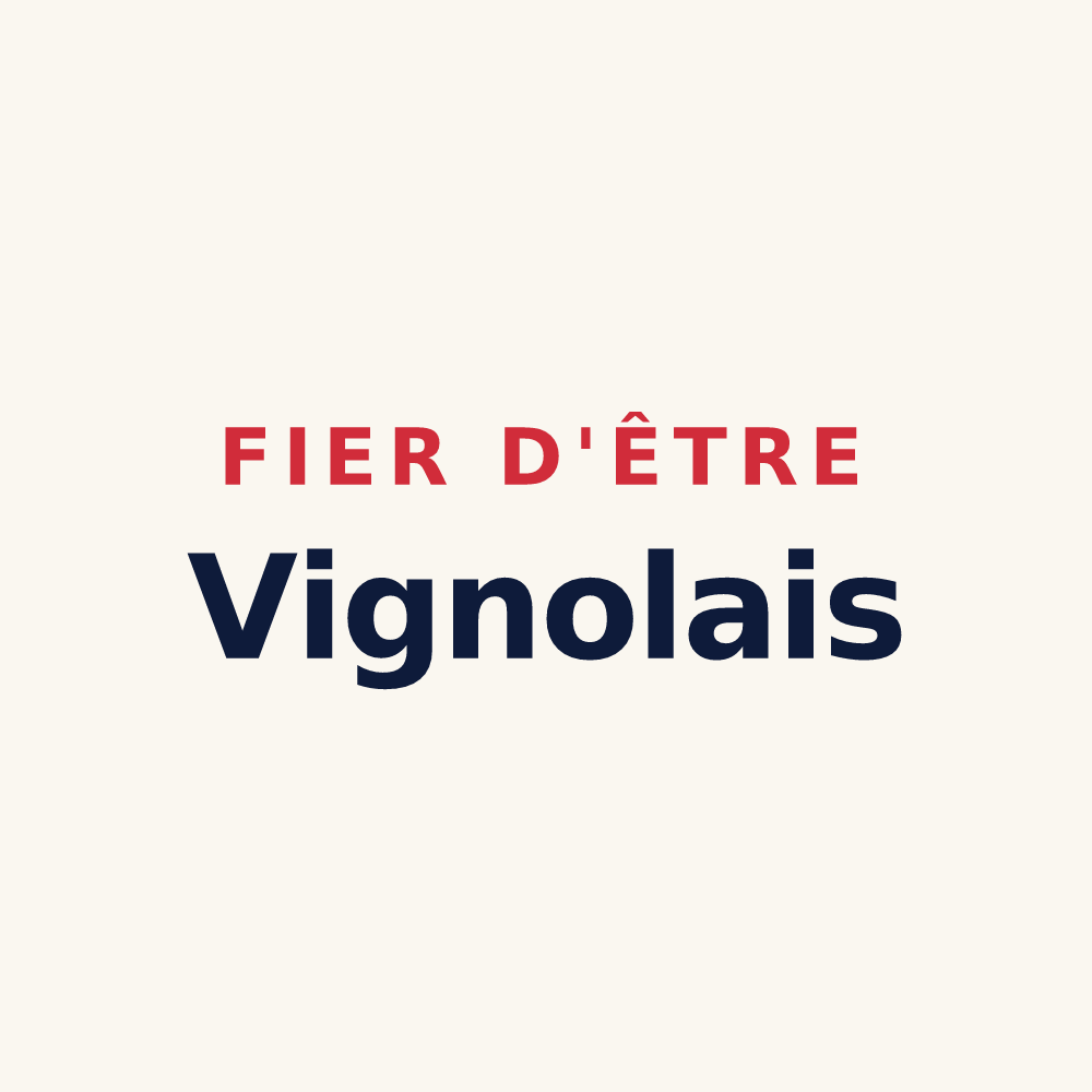 Tasse « Fier d'être Vignolais » — design pour Vignol