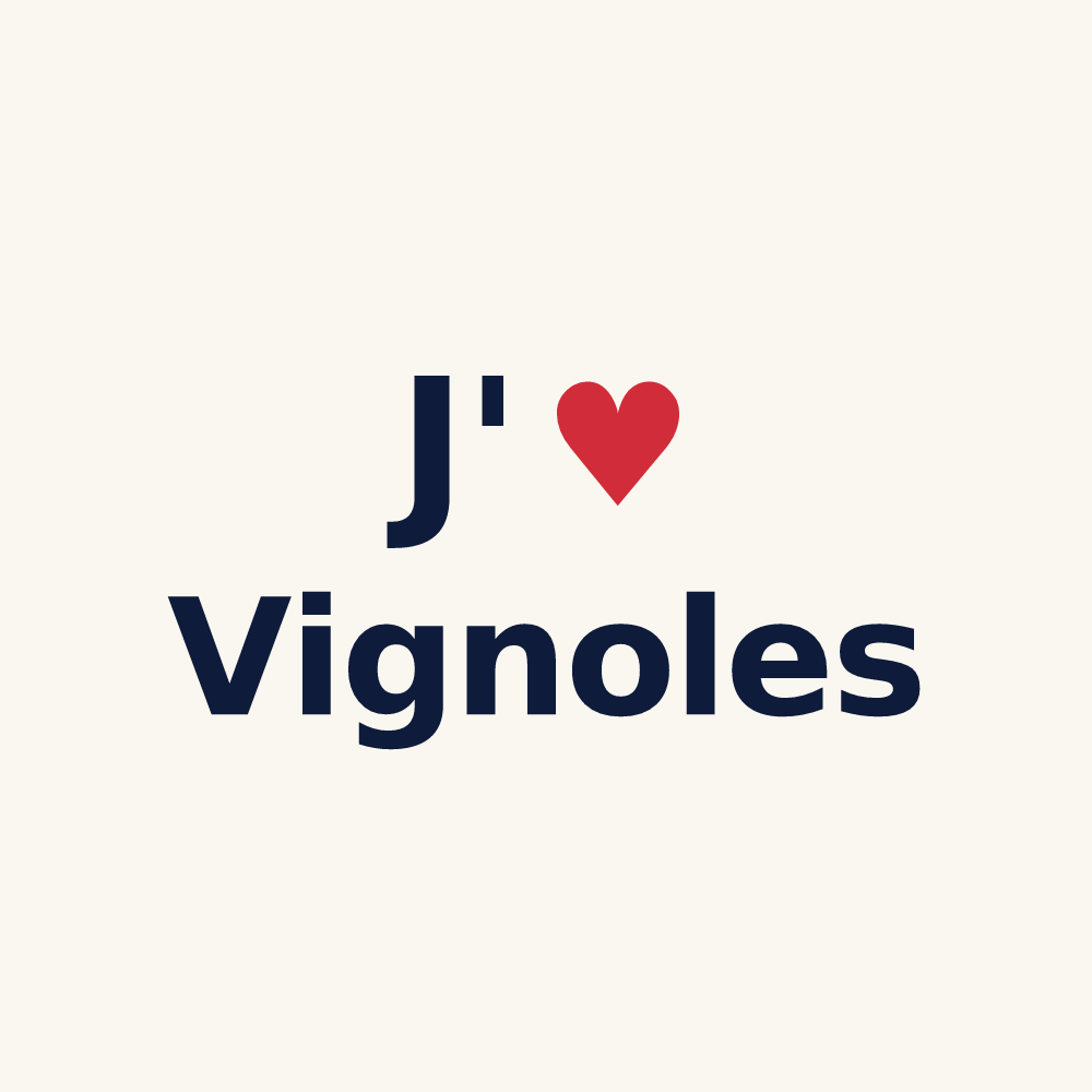 Tasse personnalisée Vignoles — design J'aime Vignoles
