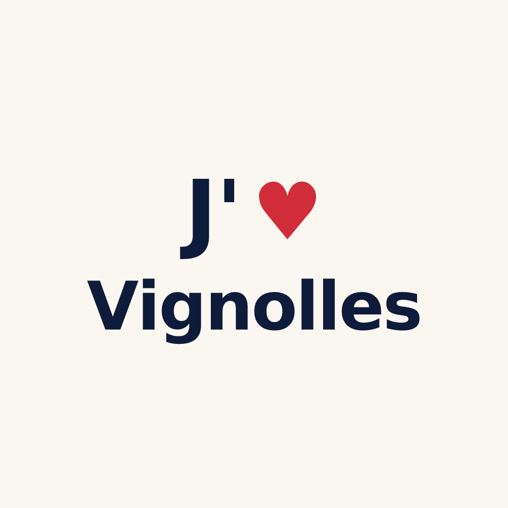 Tasse personnalisée Vignolles — design J'aime Vignolles