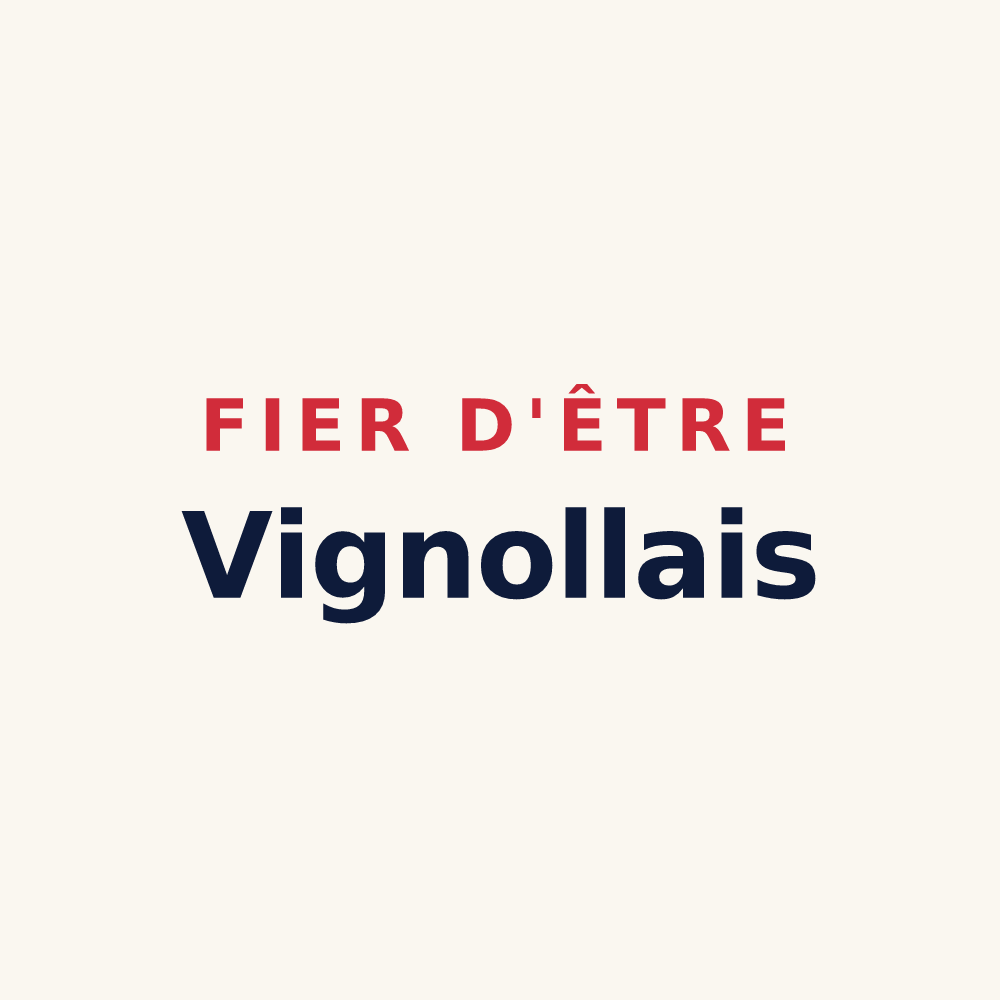 Tasse « Fier d'être Vignollais » — design pour Vignolles