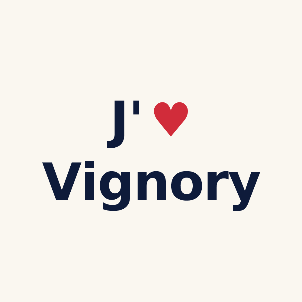 Tasse personnalisée Vignory — design J'aime Vignory