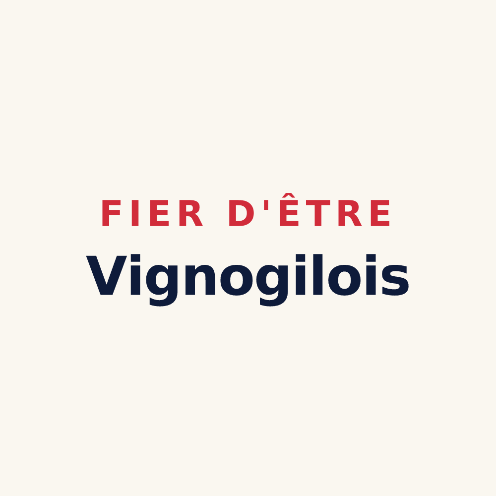 Tasse « Fier d'être Vignogilois » — design pour Vignoux-sous-les-Aix