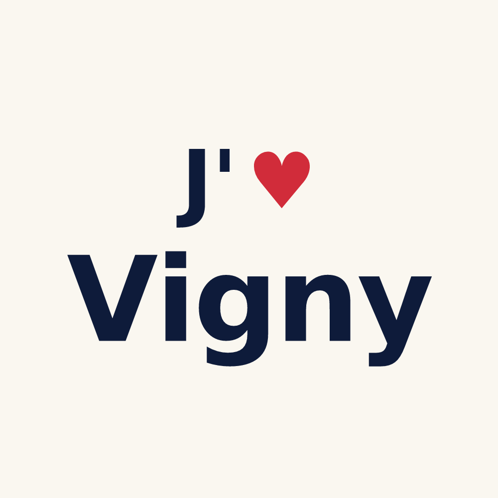 Tasse personnalisée Vigny — design J'aime Vigny