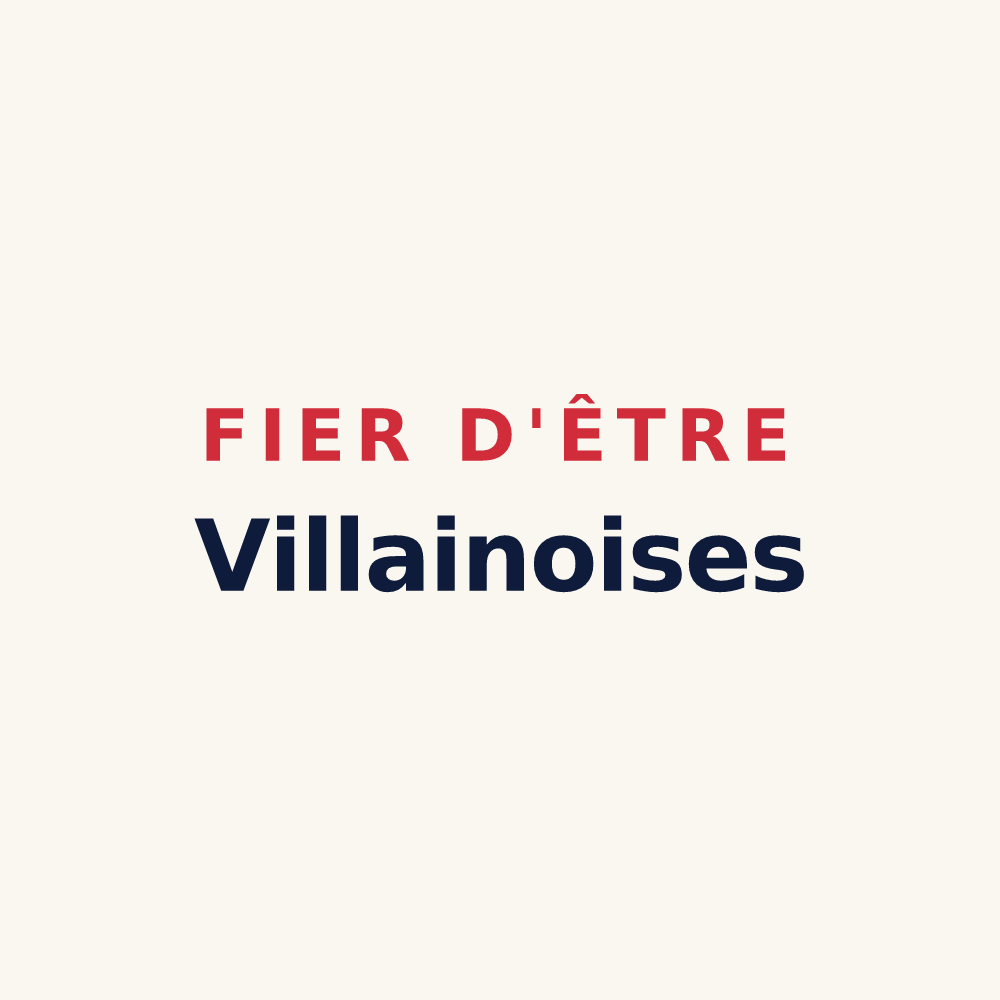 Tasse « Fier d'être Villainoises » — design pour Villaines-sous-Bois