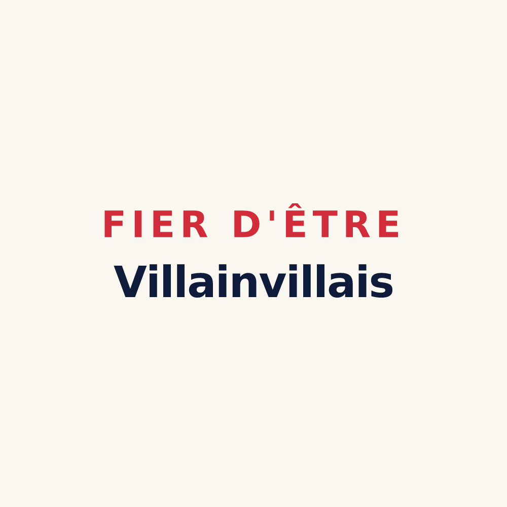 Tasse « Fier d'être Villainvillais » — design pour Villainville