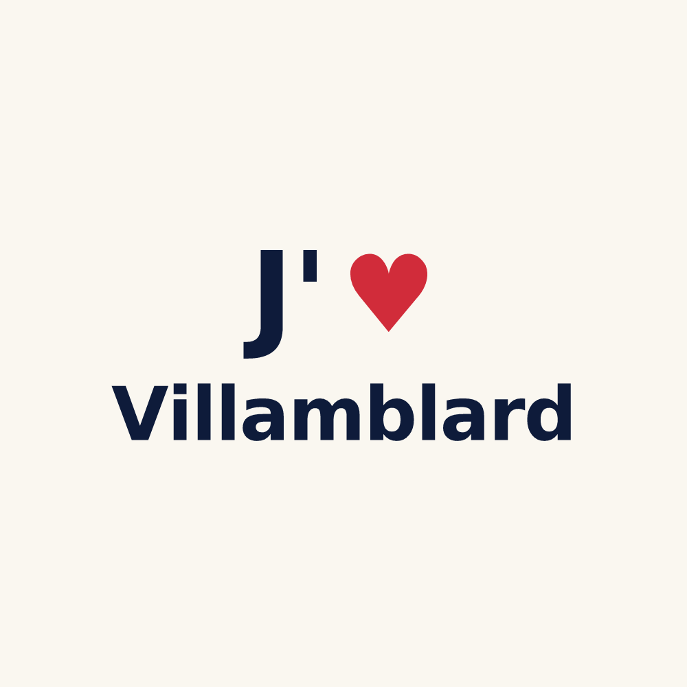 Tasse personnalisée Villamblard — design J'aime Villamblard