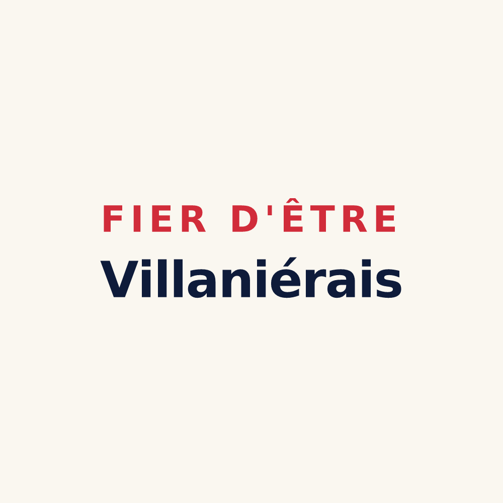 Tasse « Fier d'être Villaniérais » — design pour Villanière