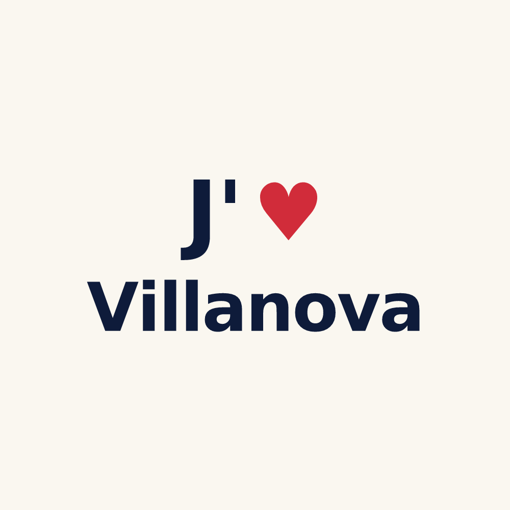 Tasse personnalisée Villanova — design J'aime Villanova