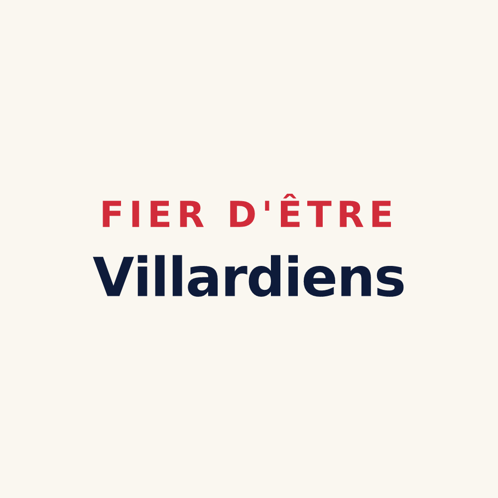 Tasse « Fier d'être Villardiens » — design pour Villard-Bonnot