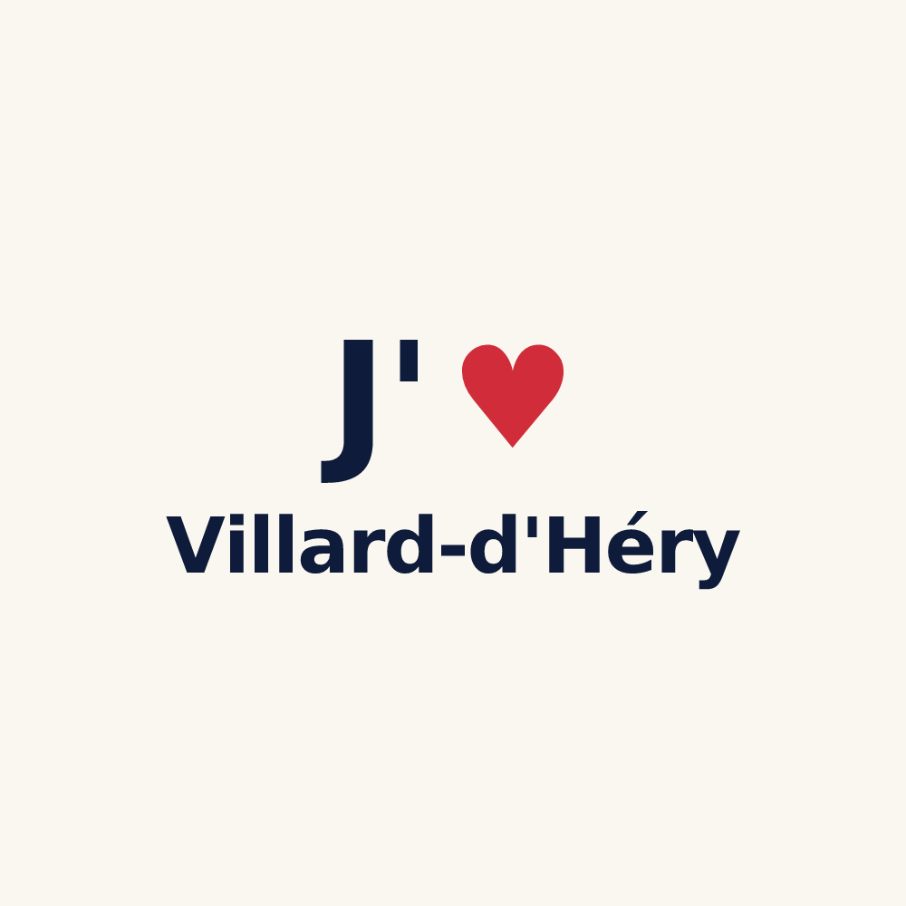 Tasse personnalisée Villard-d'Héry — design J'aime Villard-d'Héry