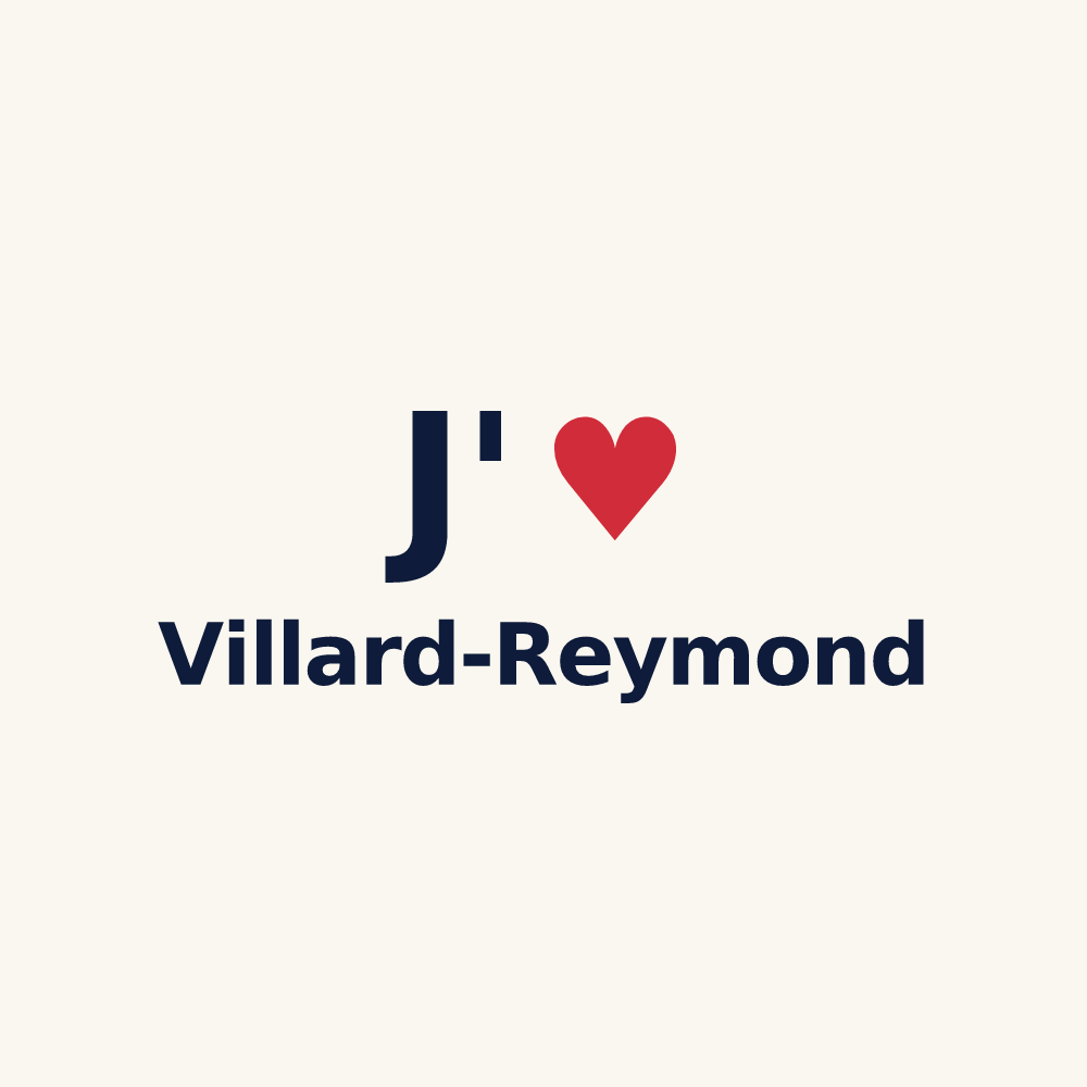 Tasse personnalisée Villard-Reymond — design J'aime Villard-Reymond