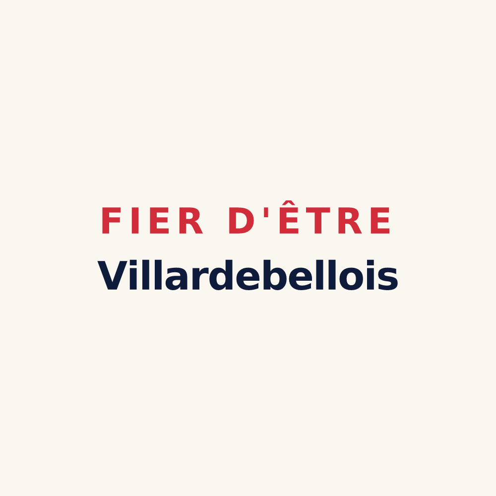 Tasse « Fier d'être Villardebellois » — design pour Villardebelle