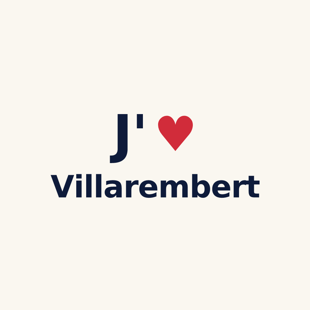 Tasse personnalisée Villarembert — design J'aime Villarembert