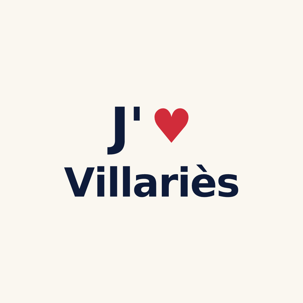 Tasse personnalisée Villariès — design J'aime Villariès