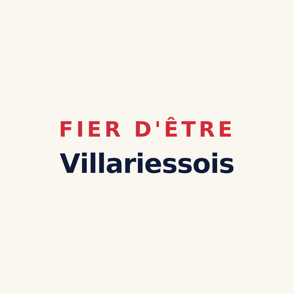 Tasse « Fier d'être Villariessois » — design pour Villariès