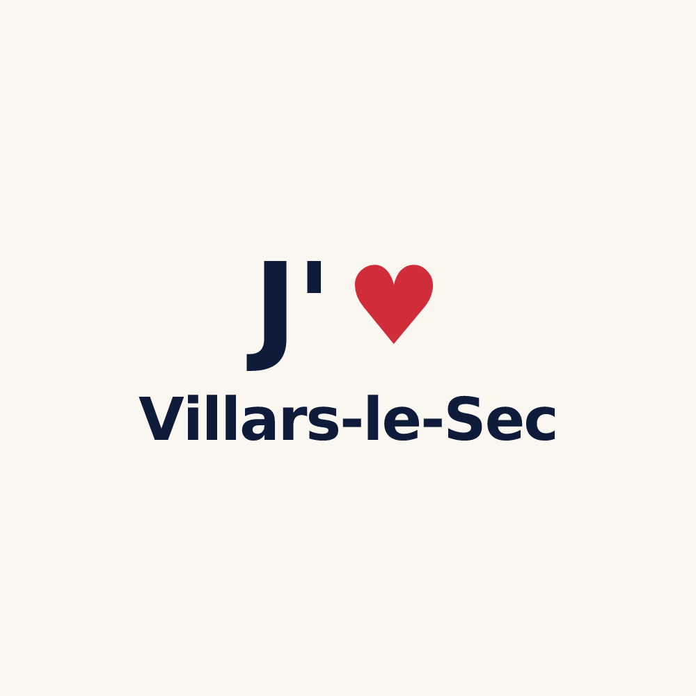 Tasse personnalisée Villars-le-Sec — design J'aime Villars-le-Sec