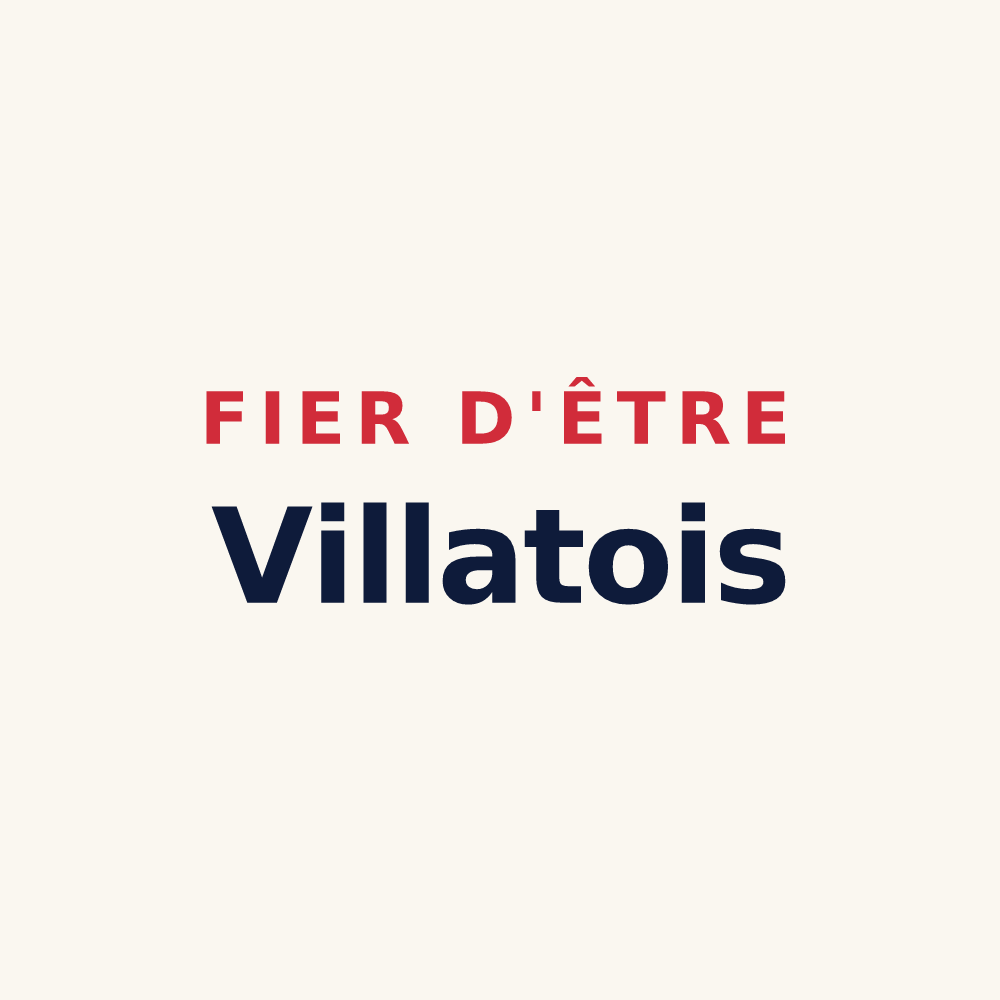 Tasse « Fier d'être Villatois » — design pour Villate