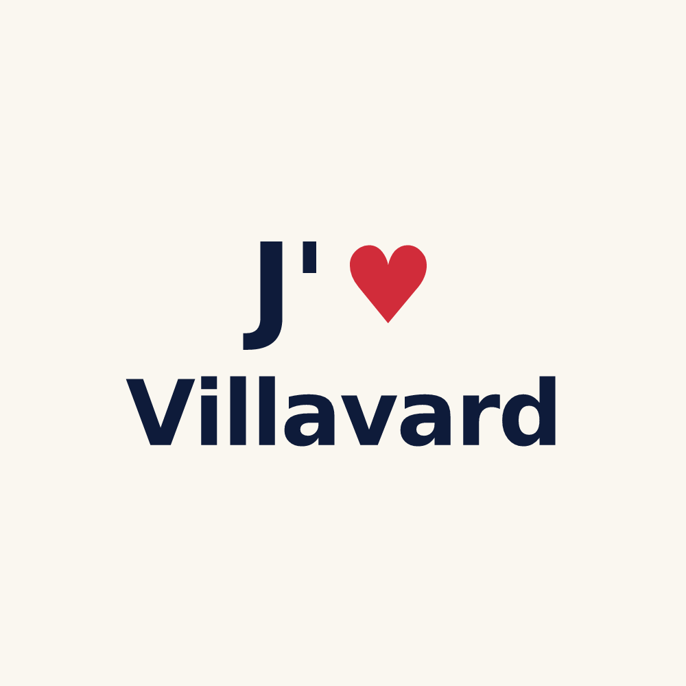 Tasse personnalisée Villavard — design J'aime Villavard