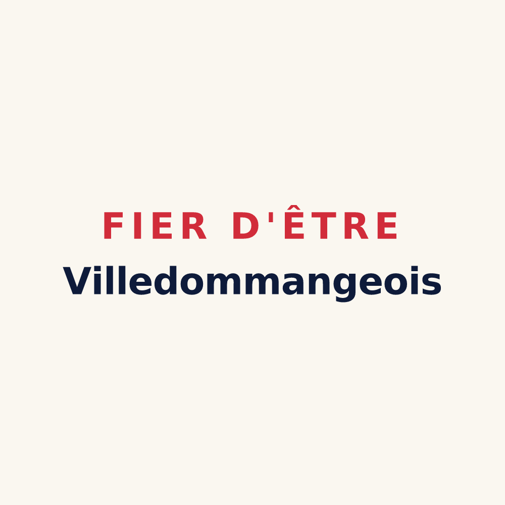 Tasse « Fier d'être Villedommangeois » — design pour Ville-Dommange
