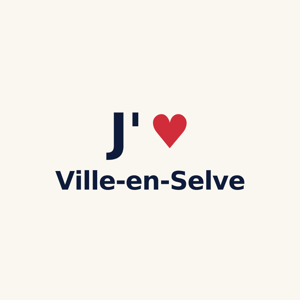 Tasse personnalisée Ville-en-Selve — design J'aime Ville-en-Selve