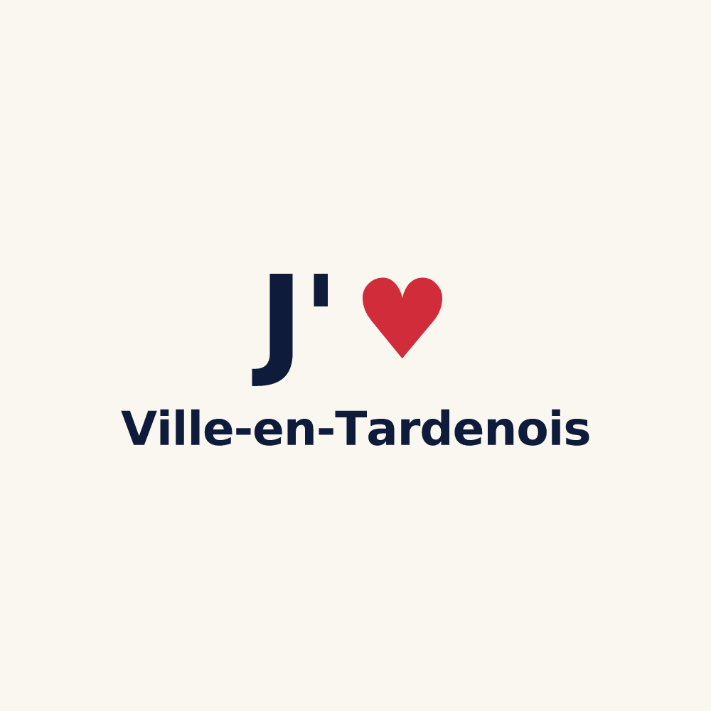Tasse personnalisée Ville-en-Tardenois — design J'aime Ville-en-Tardenois