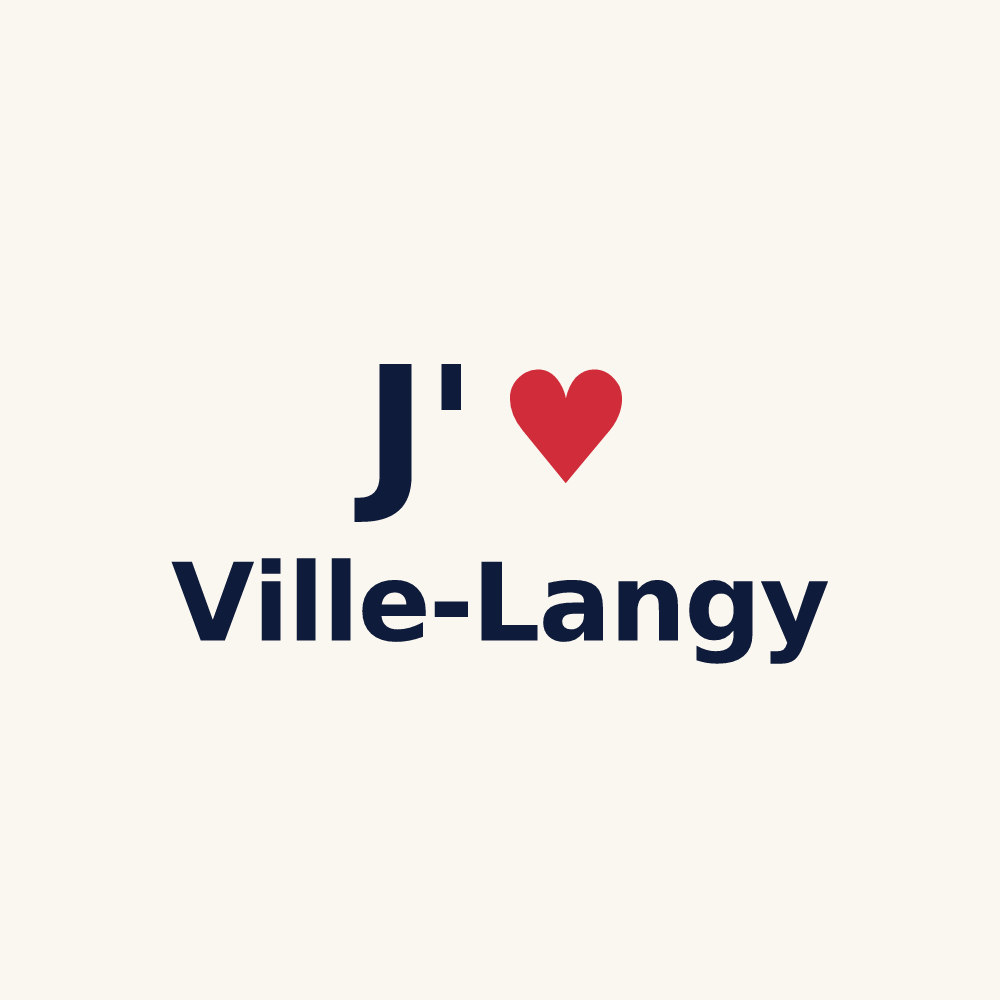 Tasse personnalisée Ville-Langy — design J'aime Ville-Langy