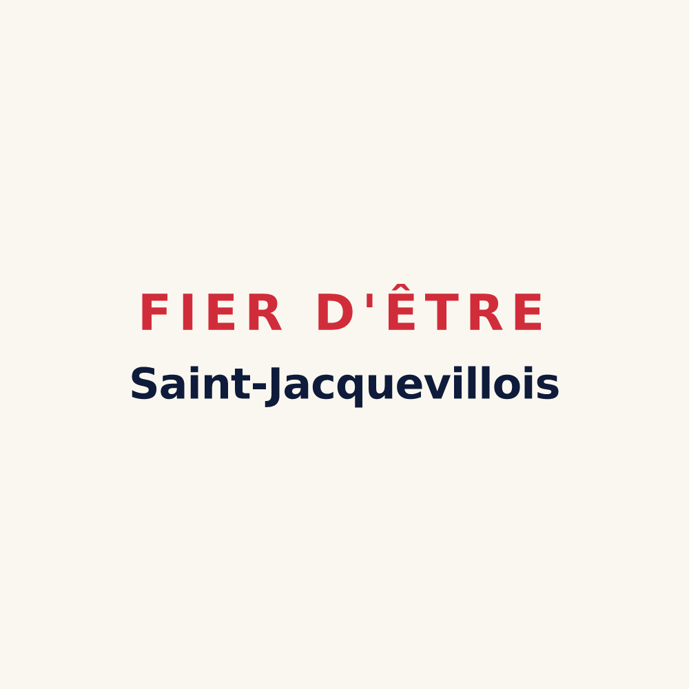 Tasse « Fier d'être Saint-Jacquevillois » — design pour Ville-Saint-Jacques