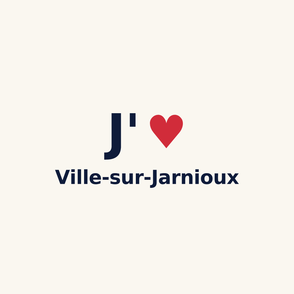 Tasse personnalisée Ville-sur-Jarnioux — design J'aime Ville-sur-Jarnioux