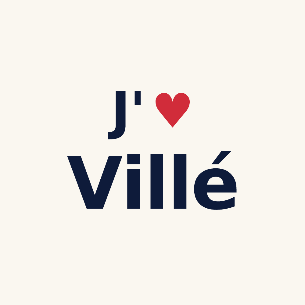Tasse personnalisée Villé — design J'aime Villé