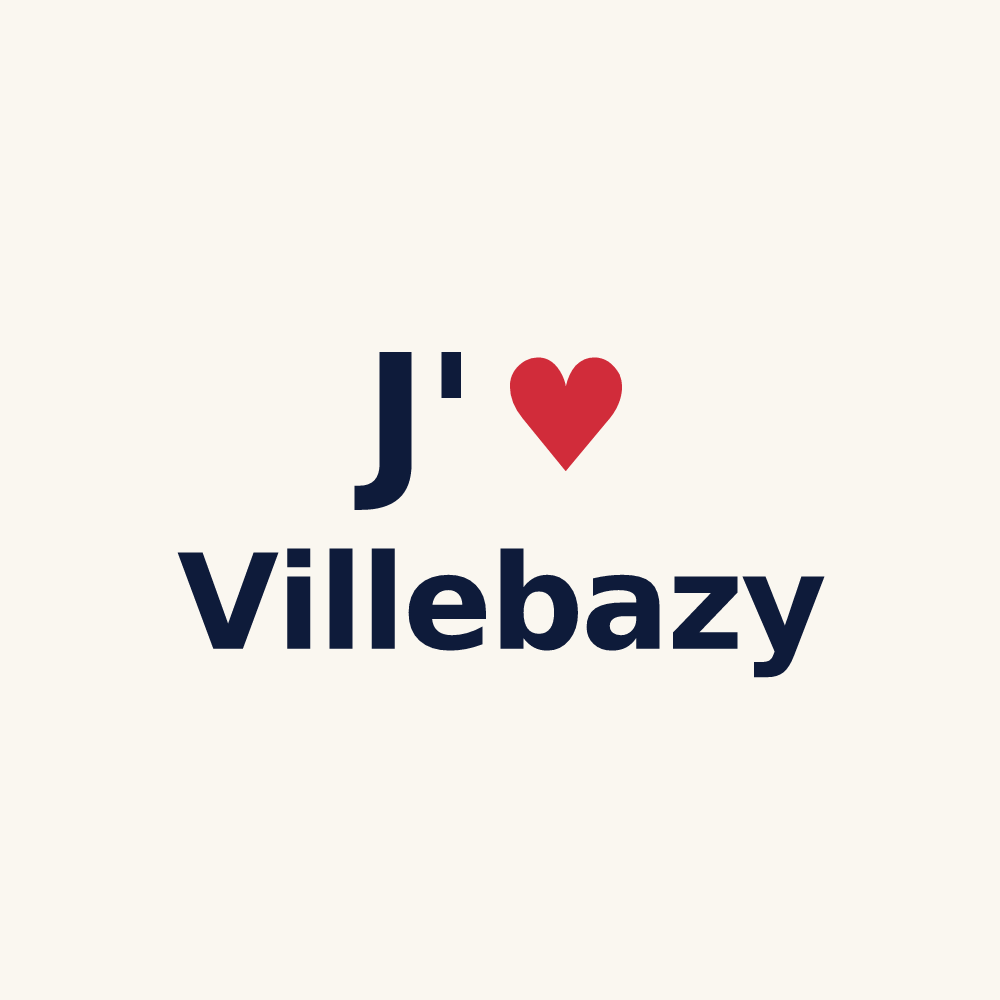 Tasse personnalisée Villebazy — design J'aime Villebazy