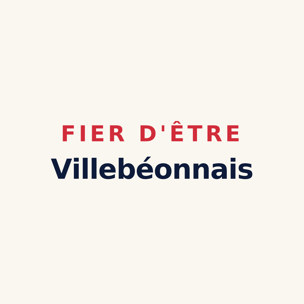 Tasse « Fier d'être Villebéonnais » — design pour Villebéon