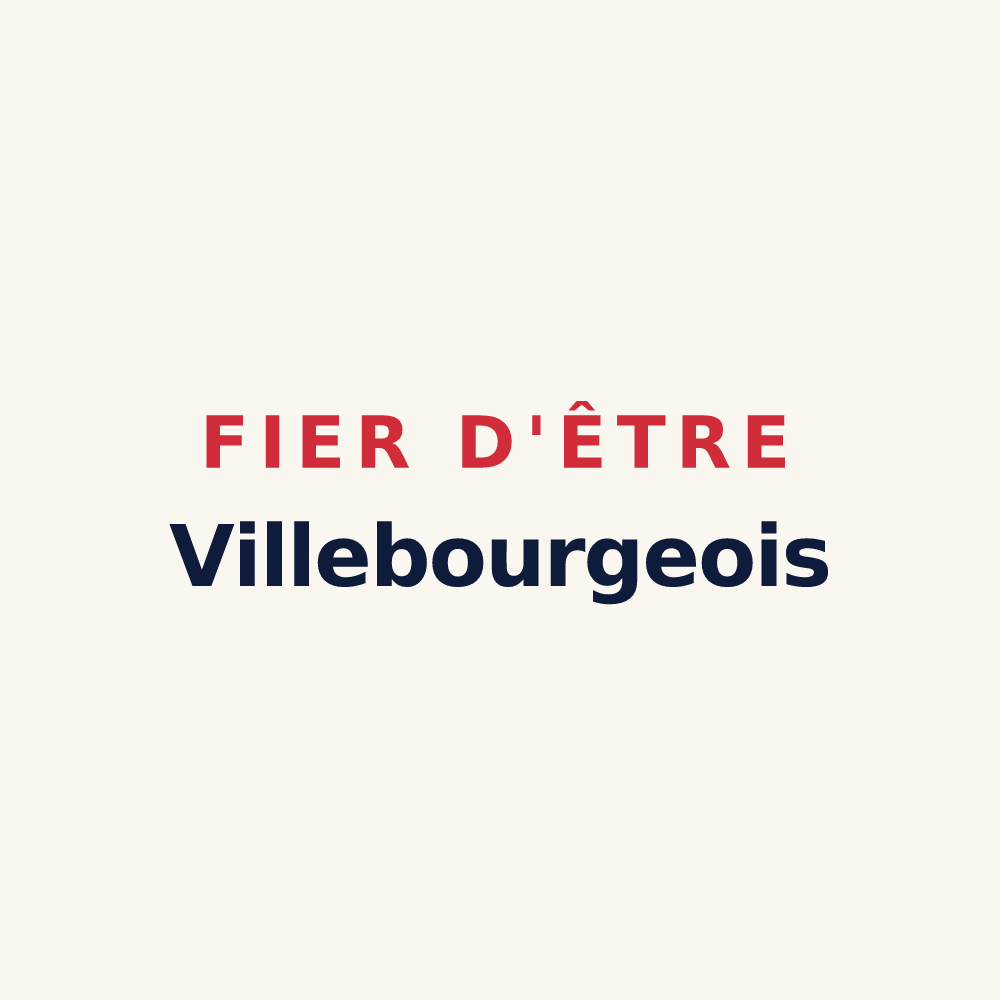 Tasse « Fier d'être Villebourgeois » — design pour Villebourg