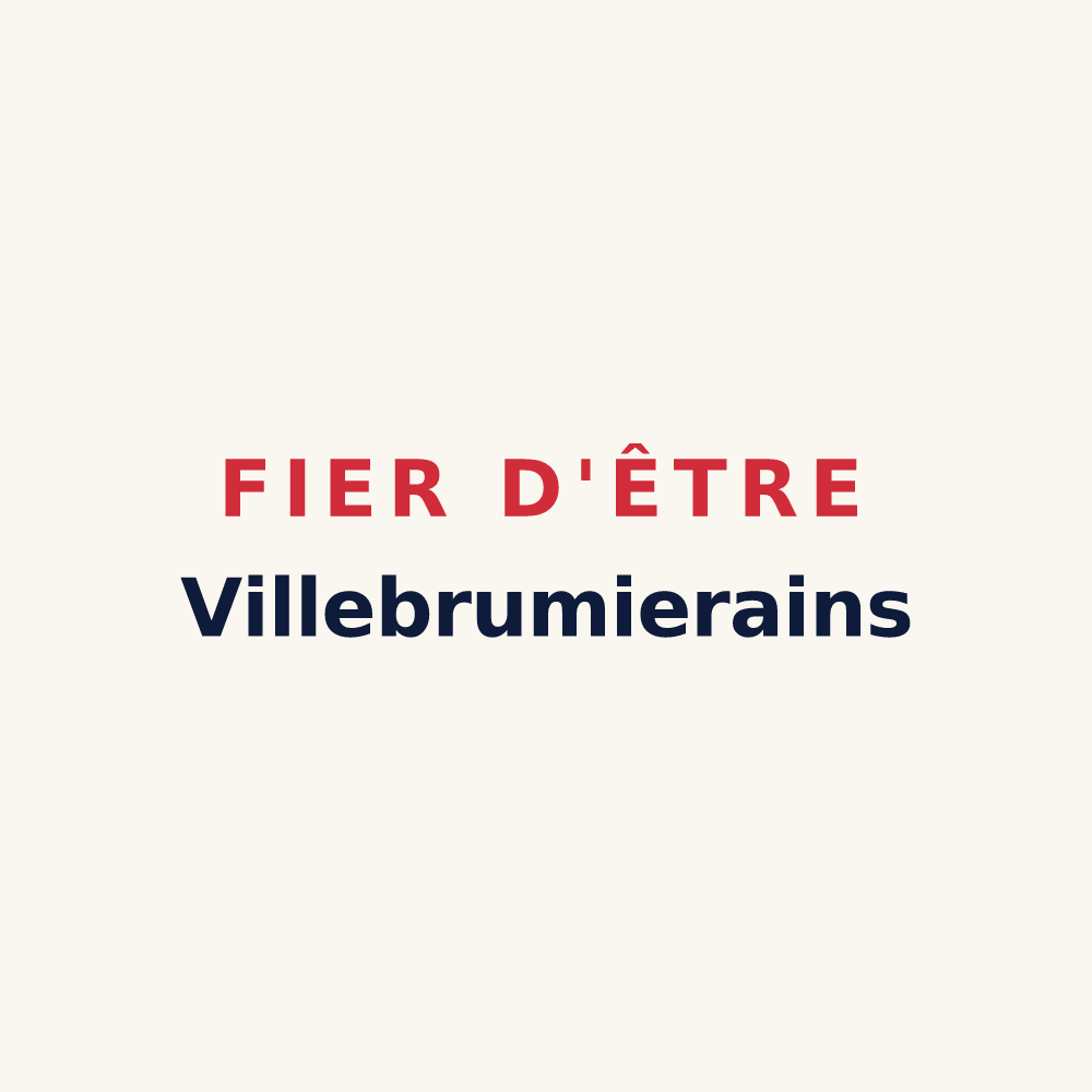 Tasse « Fier d'être Villebrumierains » — design pour Villebrumier