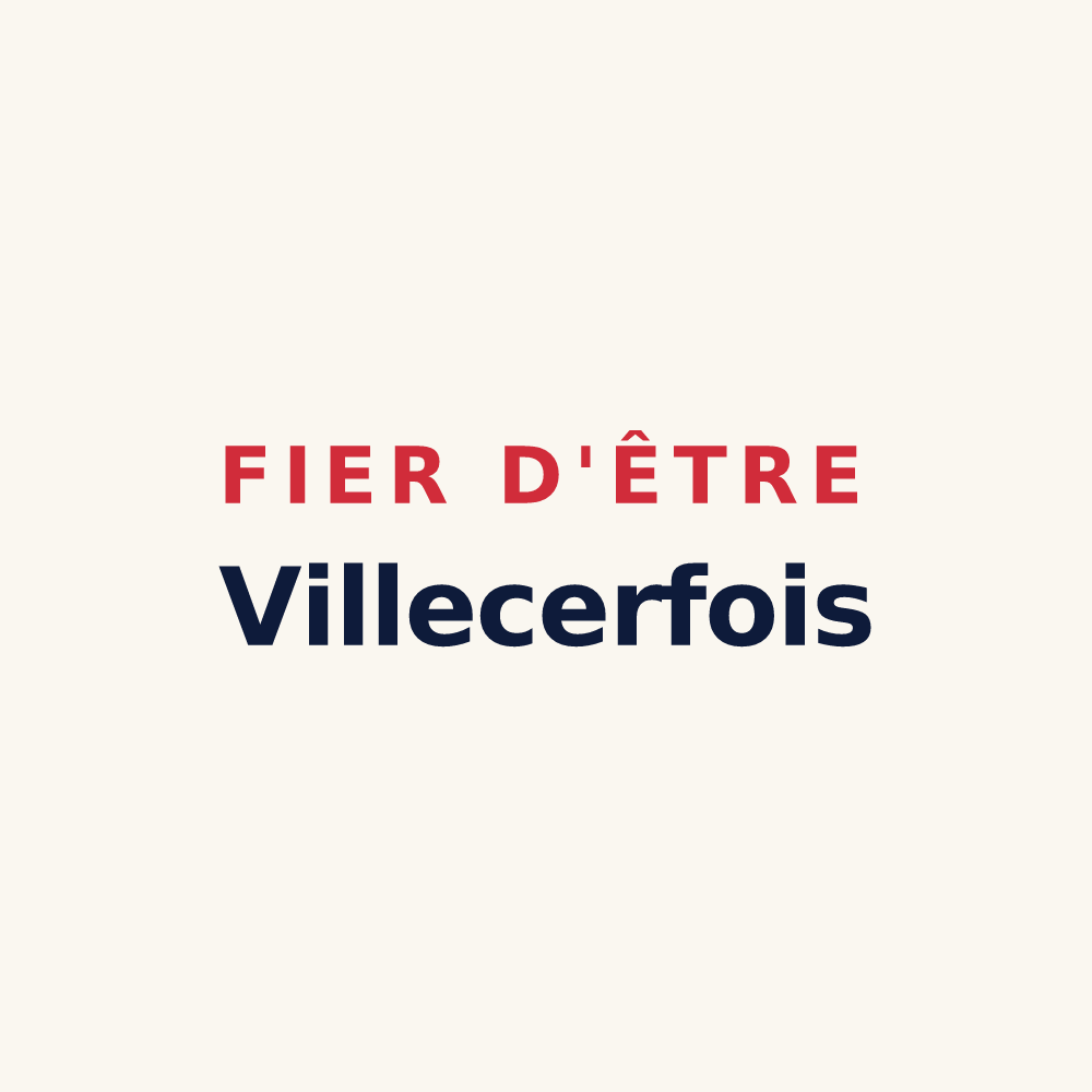 Tasse « Fier d'être Villecerfois » — design pour Villecerf